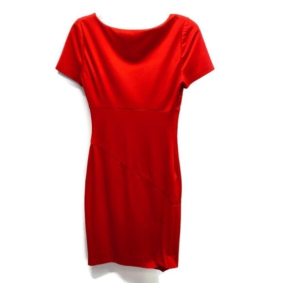 Diane Von Furstenberg Red Short Sleeve Dress - Picture 2 of 4